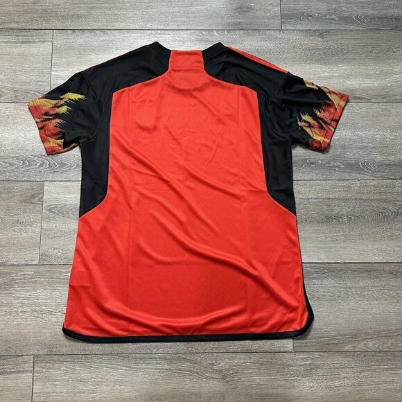 Adidas Belgium 22/23 Red & Black Authentic Home Jersey Woman's Size XL NWT - Picture 2 of 5